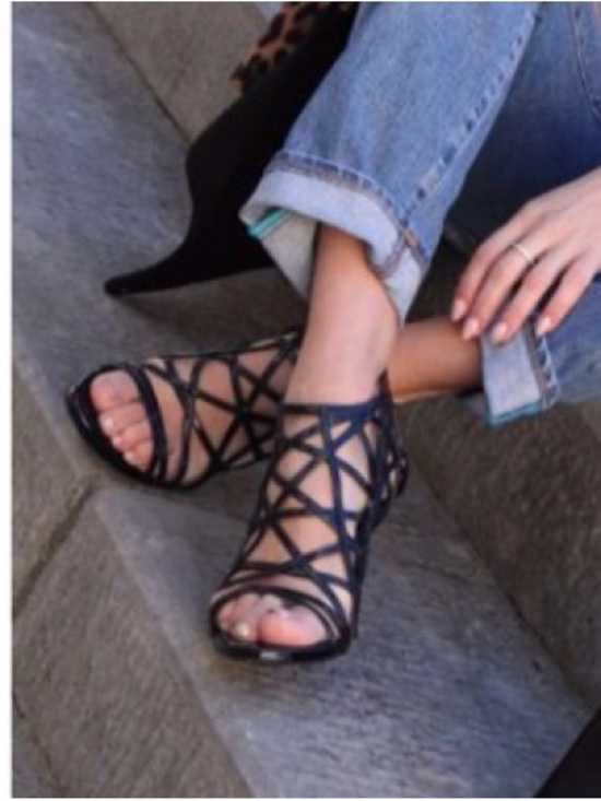 Simone Castelletti Shoes - Simone Castelletti • Made in Italy • Black • Leather • Cage Sandal • Size 9